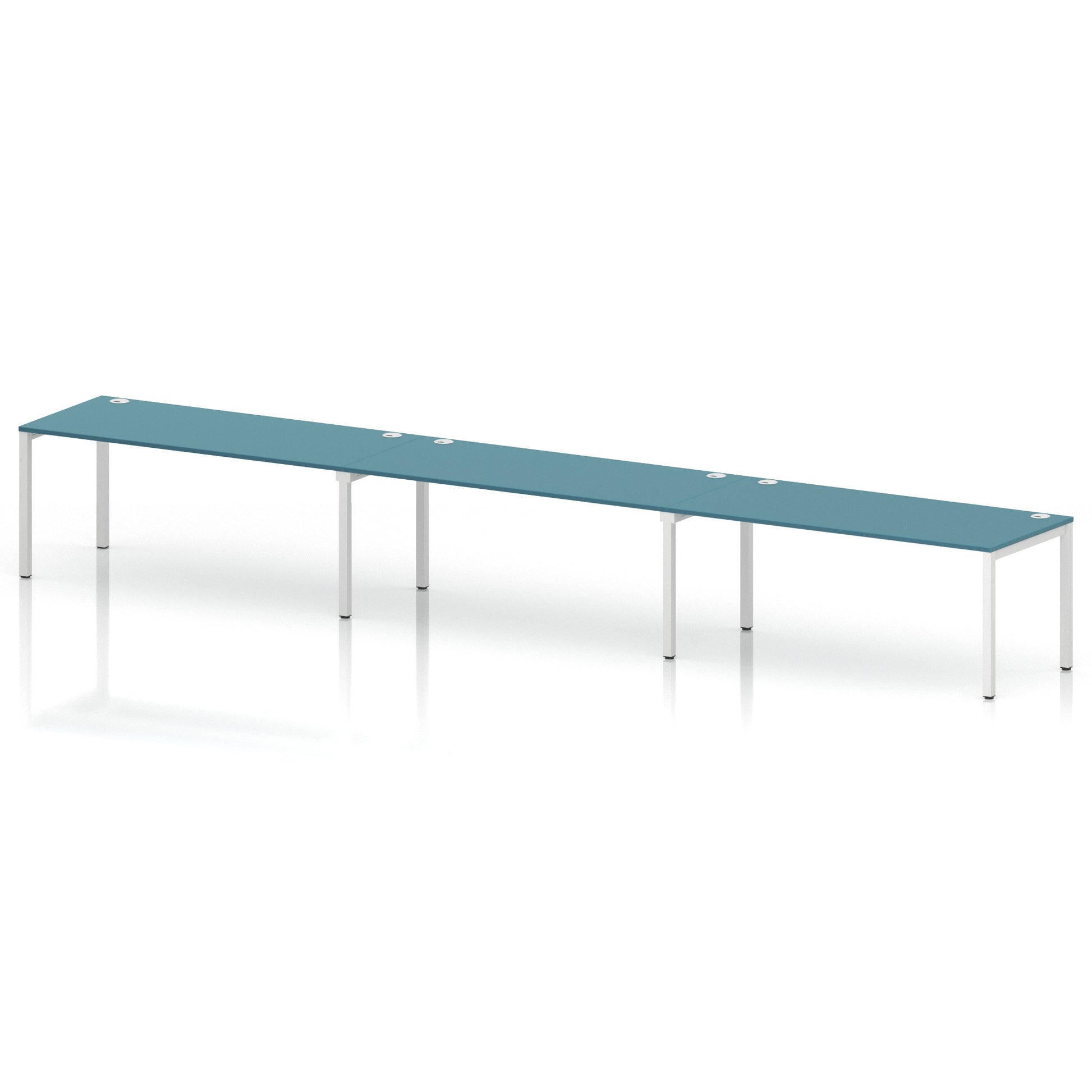 Impulse Single Row Bench Desk - 3 Person