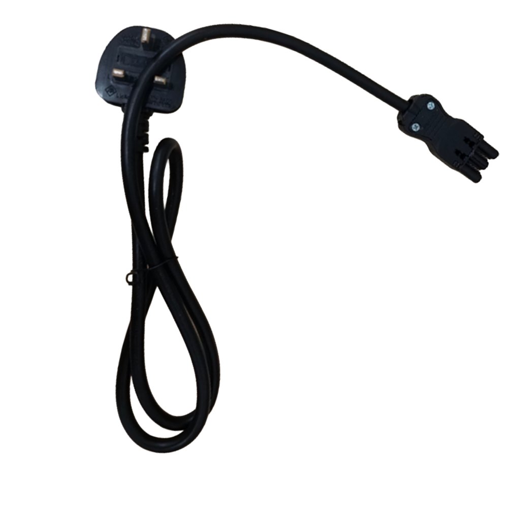 Volta Mains Power Cable - UK Plug with 13A Fuse Lead to Female Connector