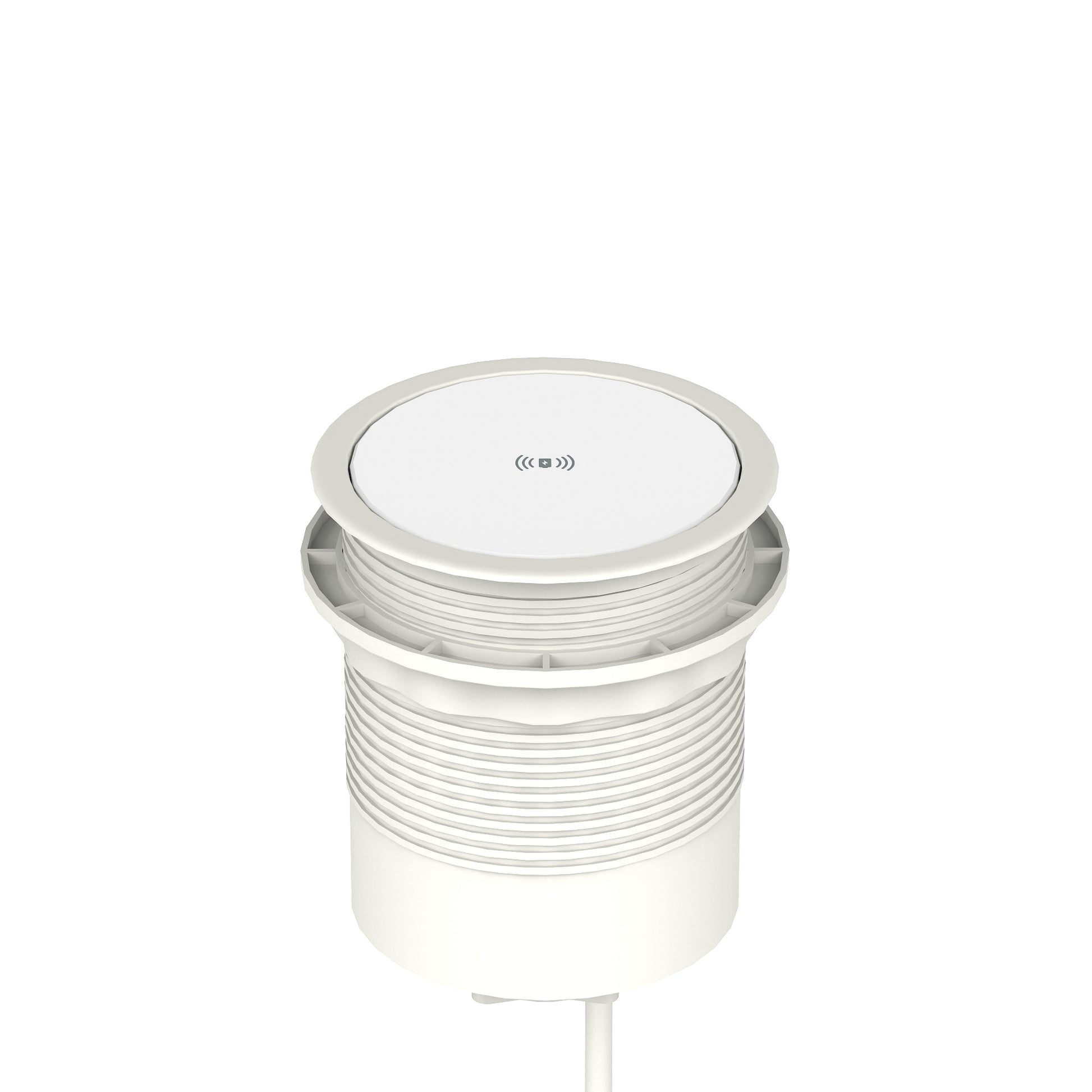Volta Round Pop Up Power Unit 4x Socket Module with Wireless Charger