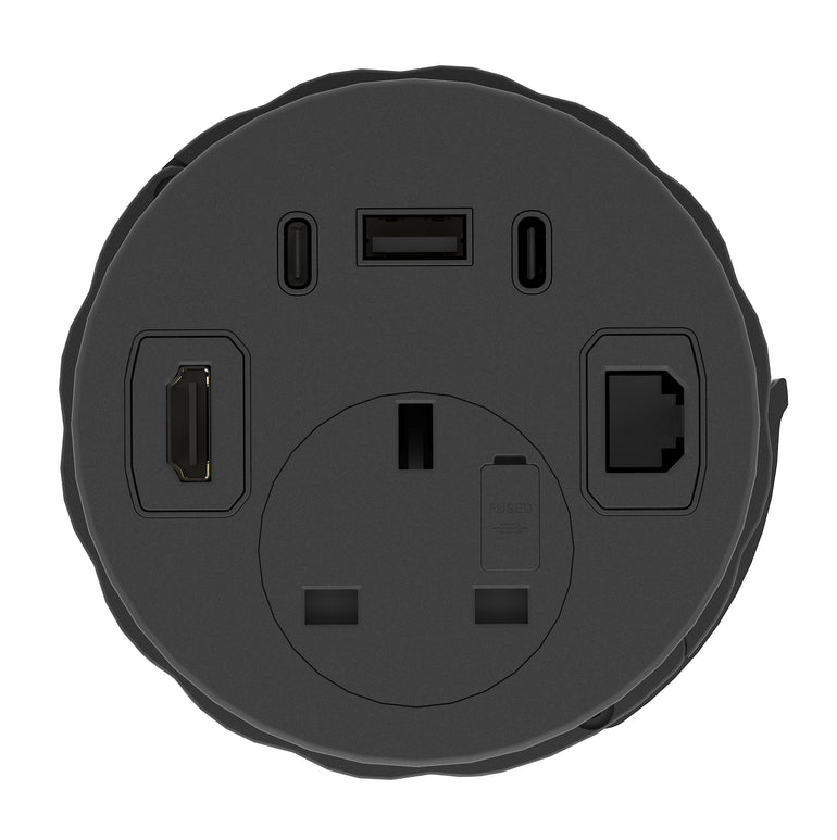 Volta Round Power Unit Module 1x Socket