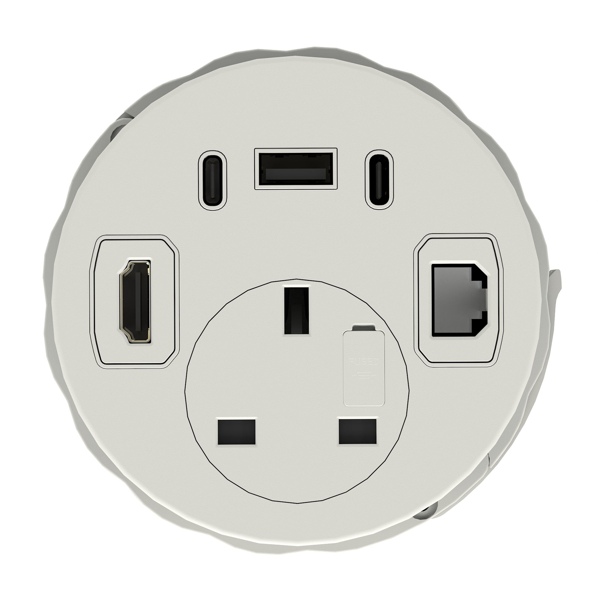 Volta Round Power Unit Module 1x Socket
