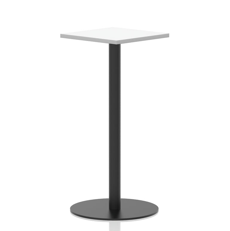 Italia Square Poseur Table Black Leg