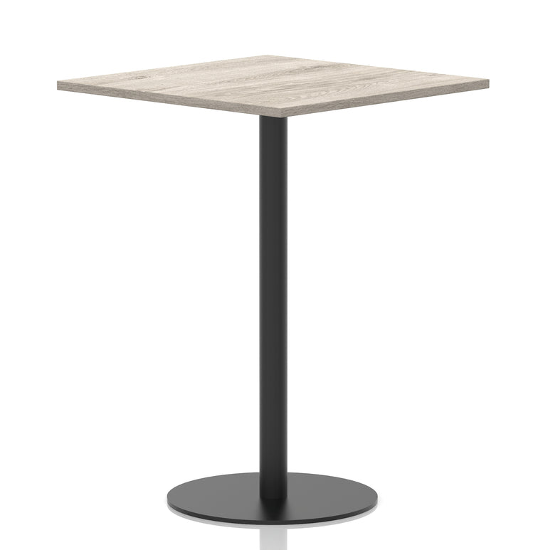 Italia Square Poseur Table Black Leg