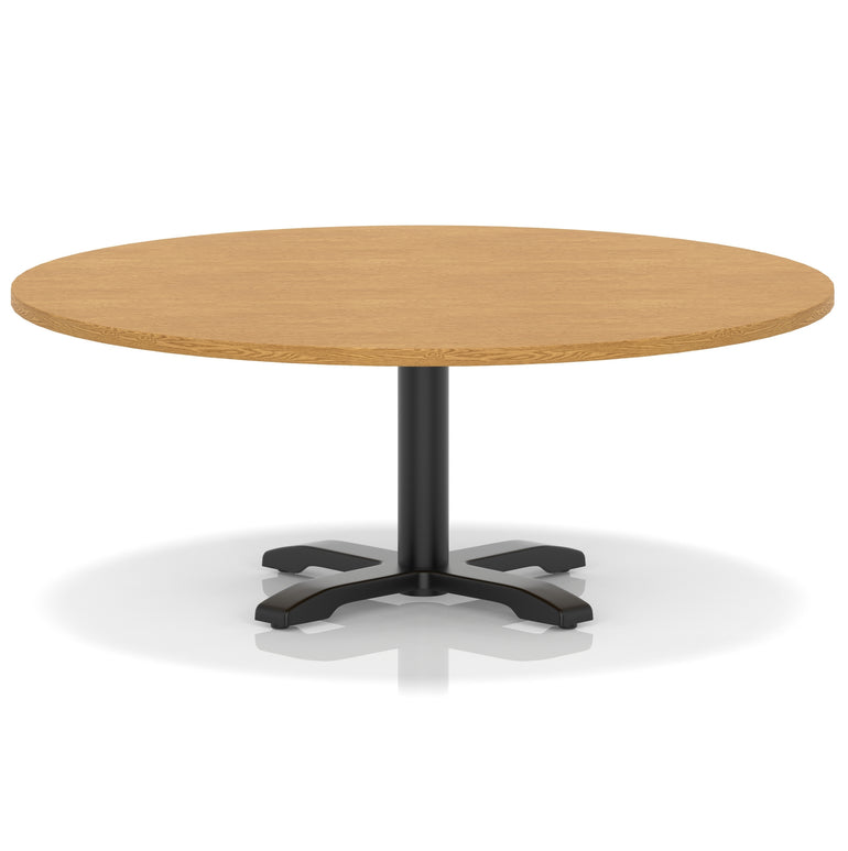 Italia Round Coffee Table With Cross Base