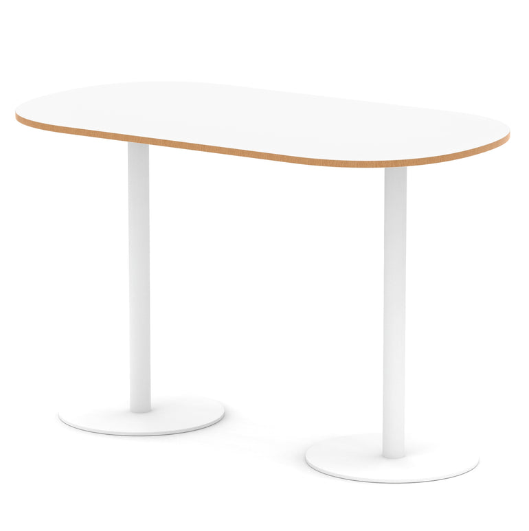 Italia Boardroom Table White Leg