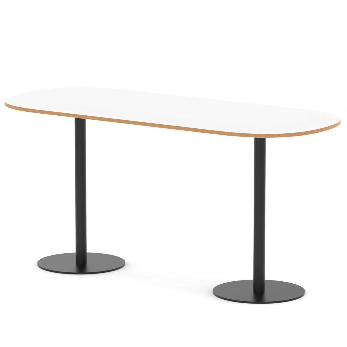 Italia Boardroom Table Black Leg
