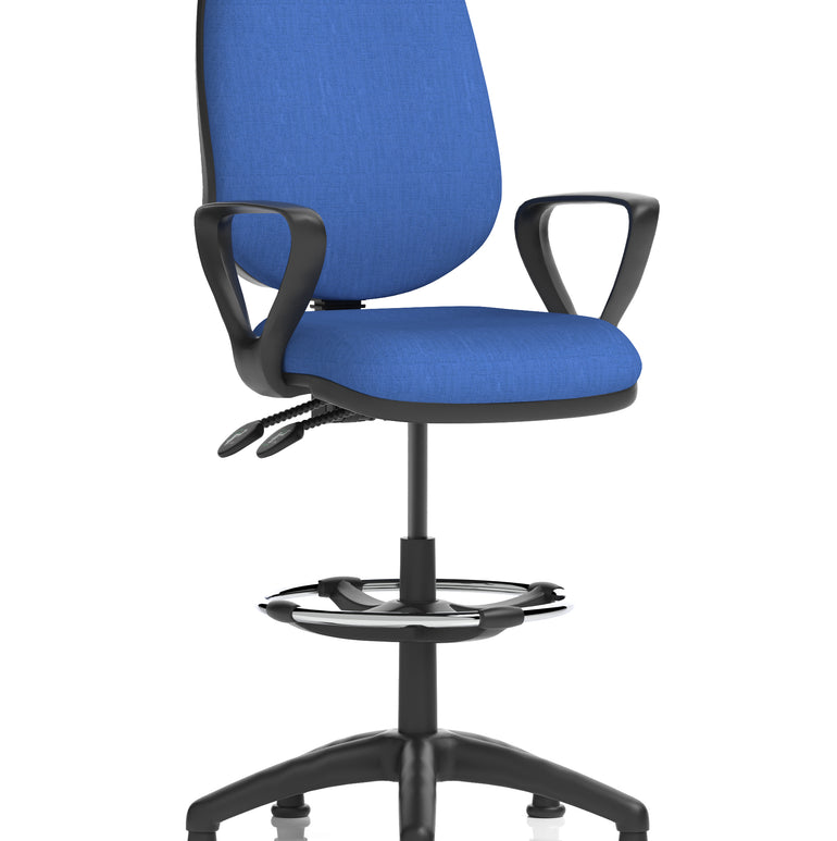 Eclipse Plus II Task Operator Office Chair with Hi Rise Draughtsman Kit