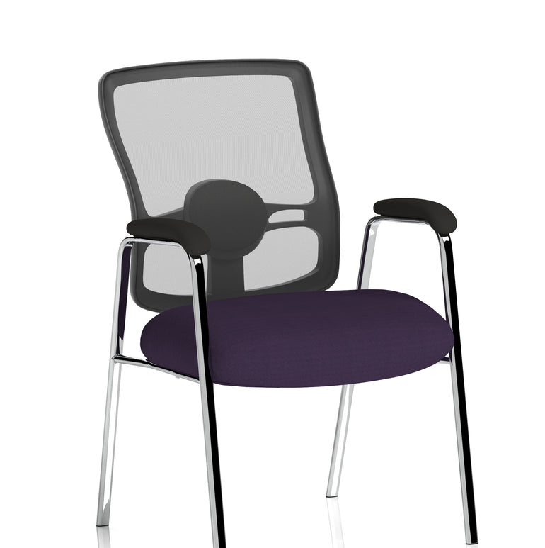 Portland Medium Mesh Back (Straight Leg) Visitor Chair with Arms
