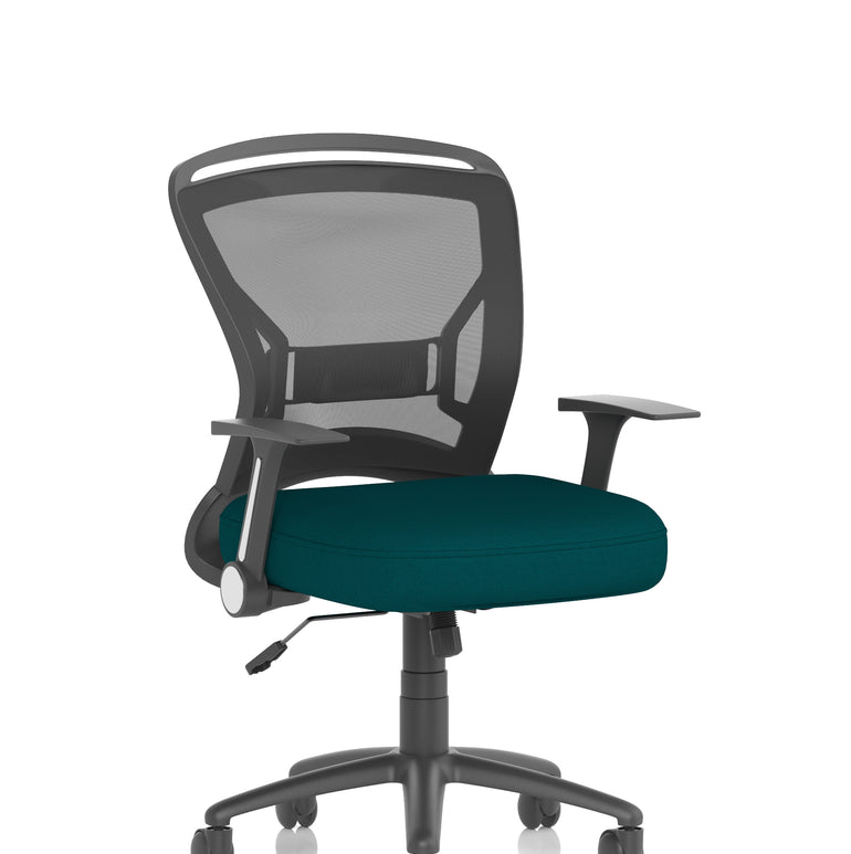 Zeus Medium Mesh Back Task Operator Office Chair with Arms