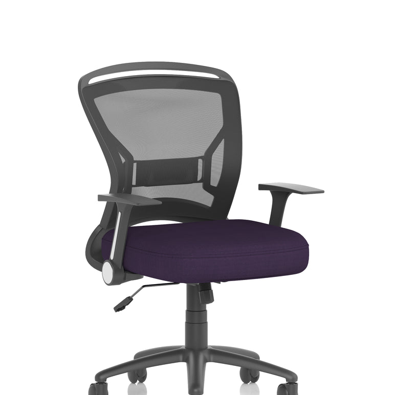 Zeus Medium Mesh Back Task Operator Office Chair with Arms