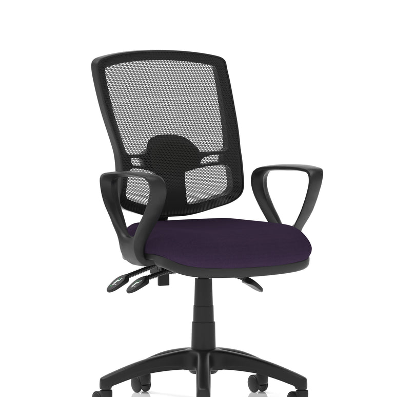 Eclipse Plus III Deluxe Medium Mesh Back Task Operator Office Chair