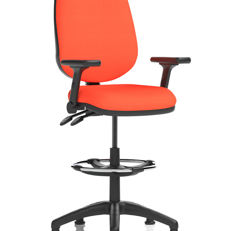 Eclipse Plus II Task Operator Office Chair with Hi Rise Draughtsman Kit