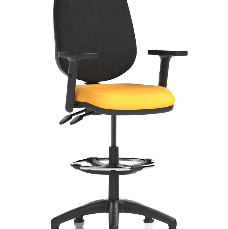 Eclipse Plus II Task Operator Office Chair with Hi Rise Draughtsman Kit