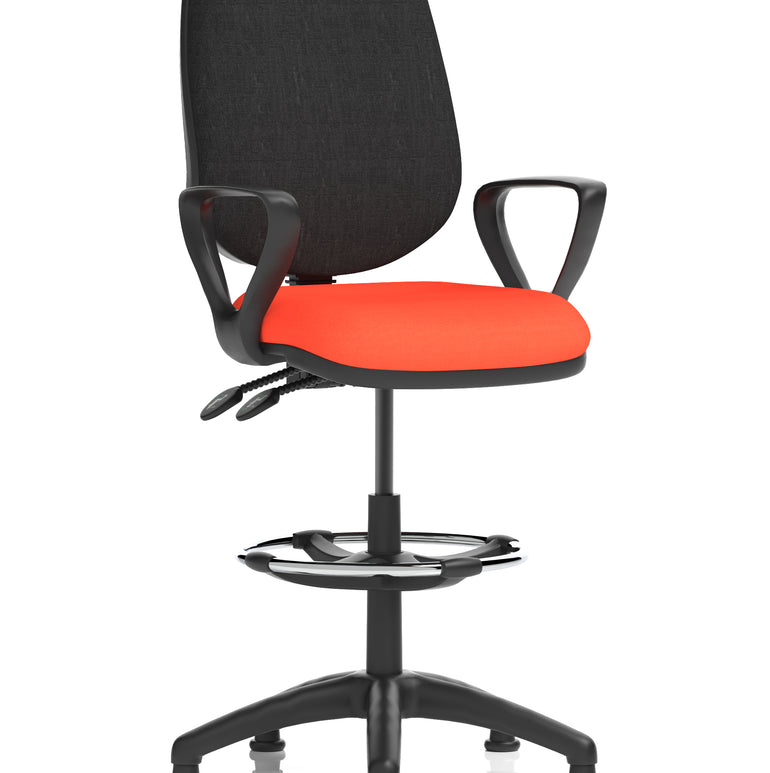 Eclipse Plus II Task Operator Office Chair with Hi Rise Draughtsman Kit