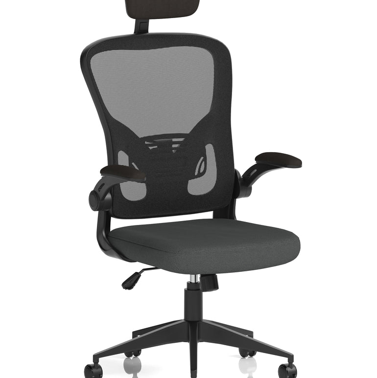 Ace Executive Mesh Chair With Folding Arms