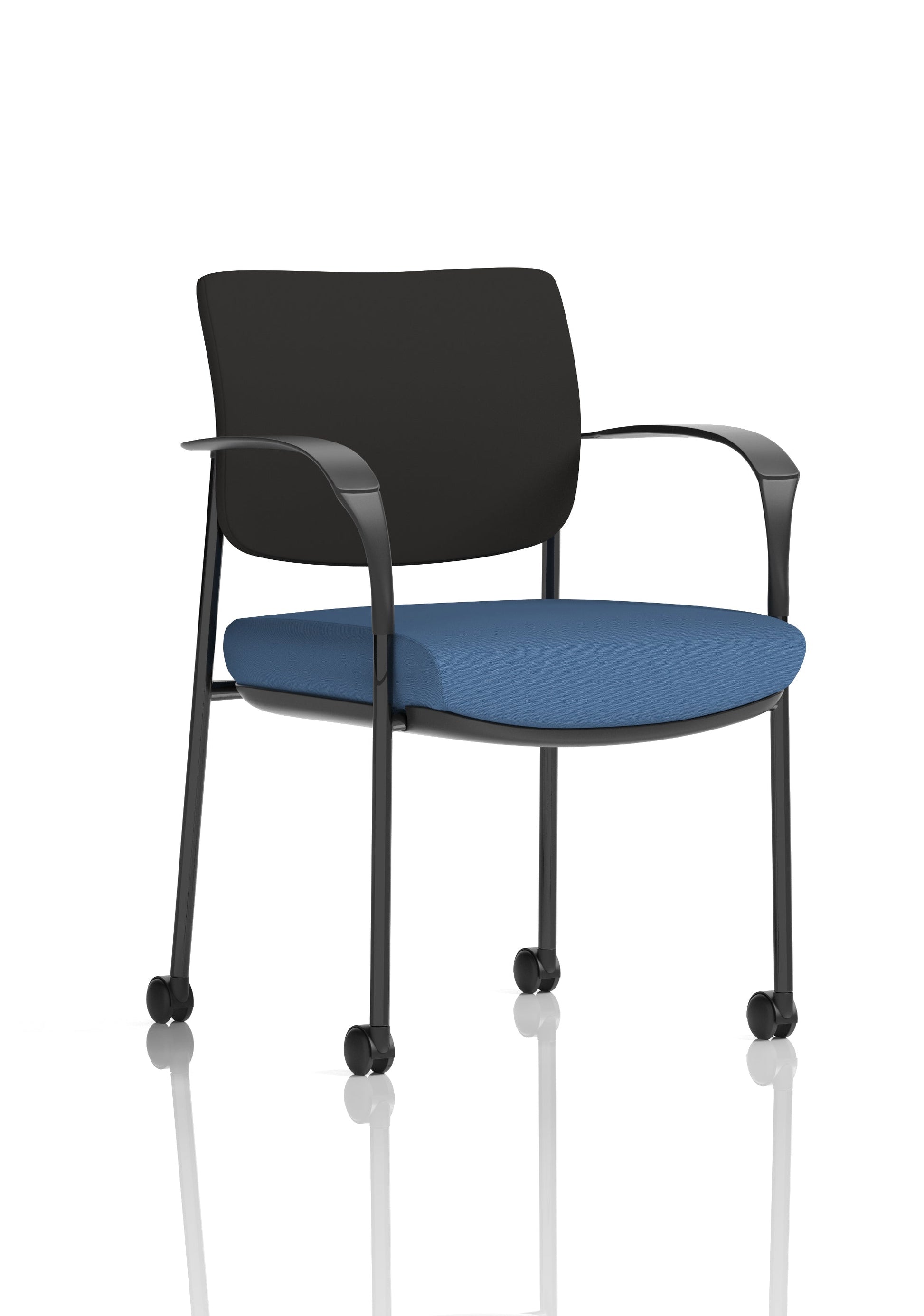 Brunswick Deluxe Medium Back Visitor Office Chair with Arms with Castors