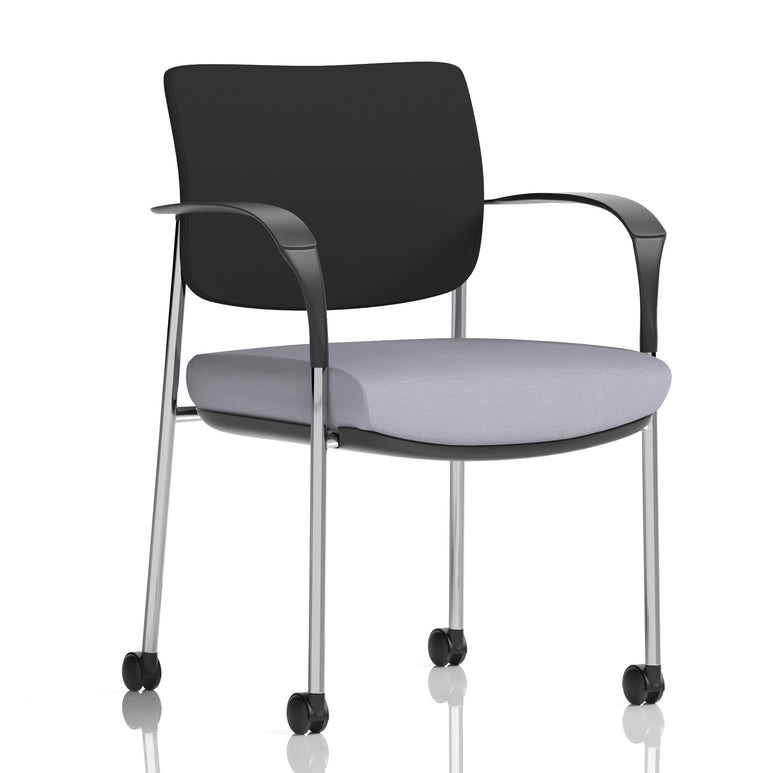 Brunswick Deluxe Medium Back Visitor Office Chair with Arms with Castors