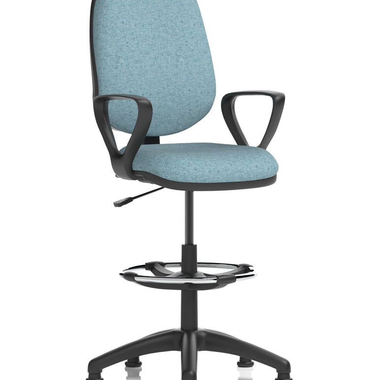 Eclipse Plus I Medium Back Task Operator Office Chair with Hi Rise Draughtsman Kit