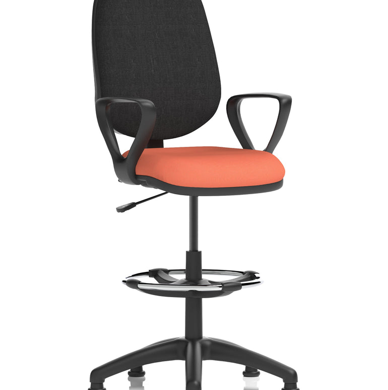 Eclipse Plus I Medium Back Task Operator Office Chair with Hi Rise Draughtsman Kit