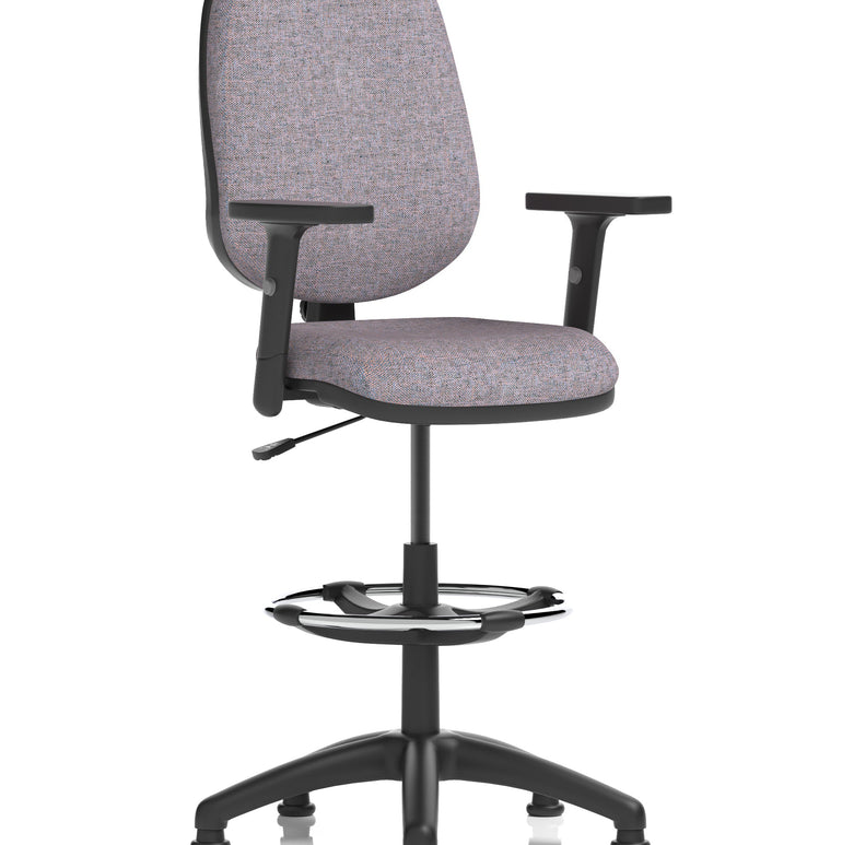 Eclipse Plus I Medium Back Task Operator Office Chair with Hi Rise Draughtsman Kit