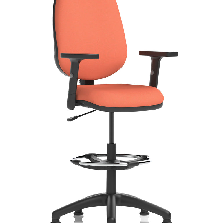 Eclipse Plus I Medium Back Task Operator Office Chair with Hi Rise Draughtsman Kit