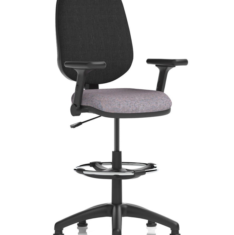 Eclipse Plus I Medium Back Task Operator Office Chair with Hi Rise Draughtsman Kit