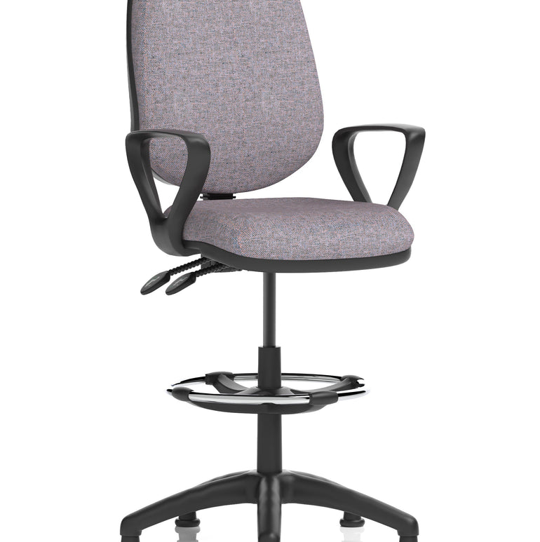 Eclipse Plus II Task Operator Office Chair with Hi Rise Draughtsman Kit