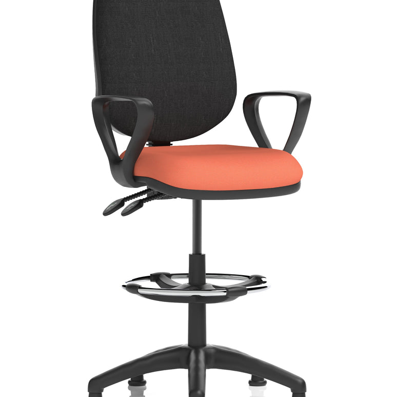 Eclipse Plus II Task Operator Office Chair with Hi Rise Draughtsman Kit