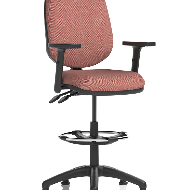 Eclipse Plus II Task Operator Office Chair with Hi Rise Draughtsman Kit
