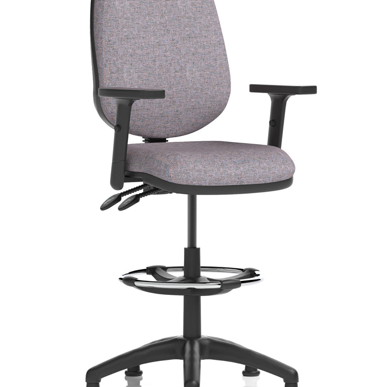 Eclipse Plus II Task Operator Office Chair with Hi Rise Draughtsman Kit
