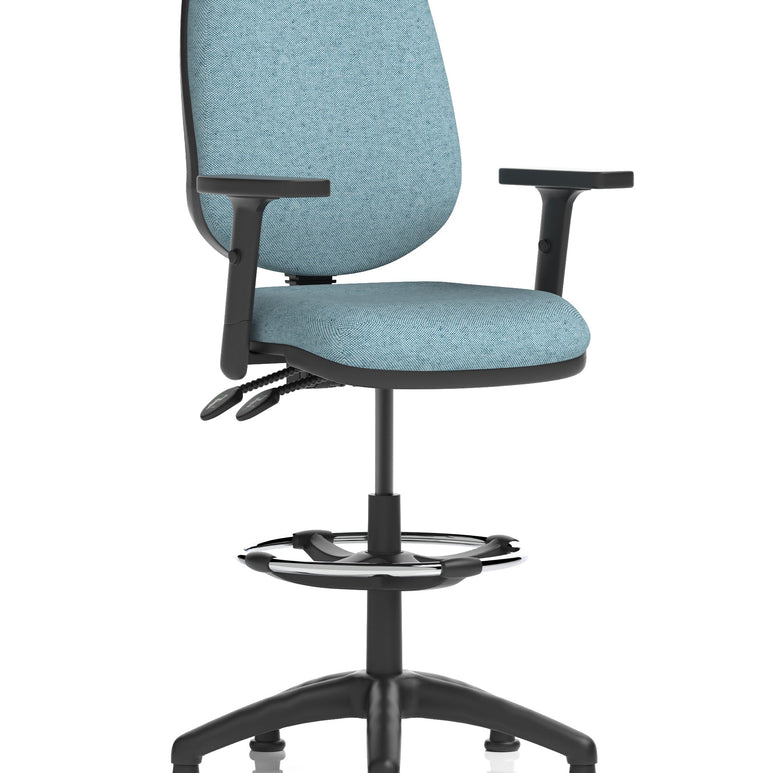 Eclipse Plus II Task Operator Office Chair with Hi Rise Draughtsman Kit
