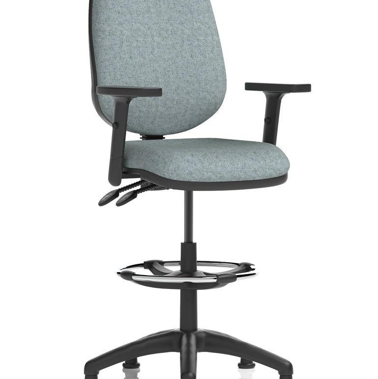 Eclipse Plus II Task Operator Office Chair with Hi Rise Draughtsman Kit