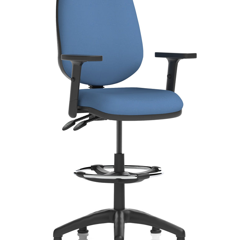 Eclipse Plus II Task Operator Office Chair with Hi Rise Draughtsman Kit