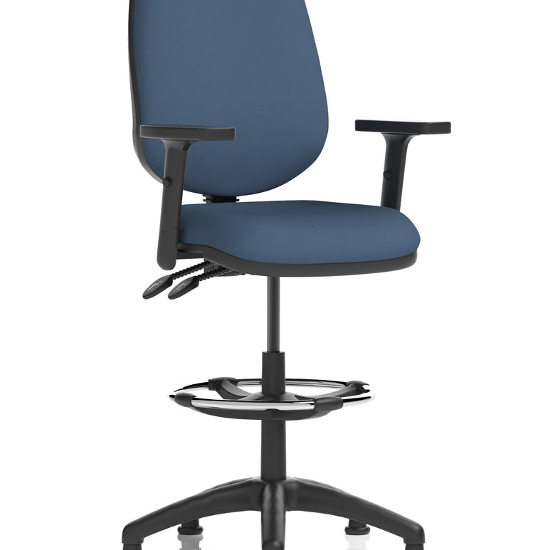 Eclipse Plus II Task Operator Office Chair with Hi Rise Draughtsman Kit