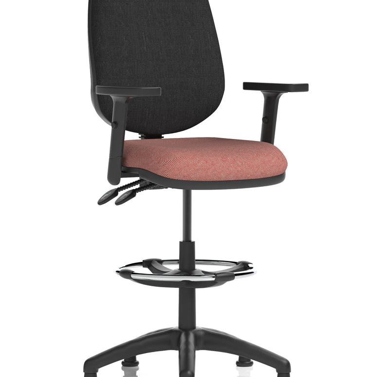 Eclipse Plus II Task Operator Office Chair with Hi Rise Draughtsman Kit