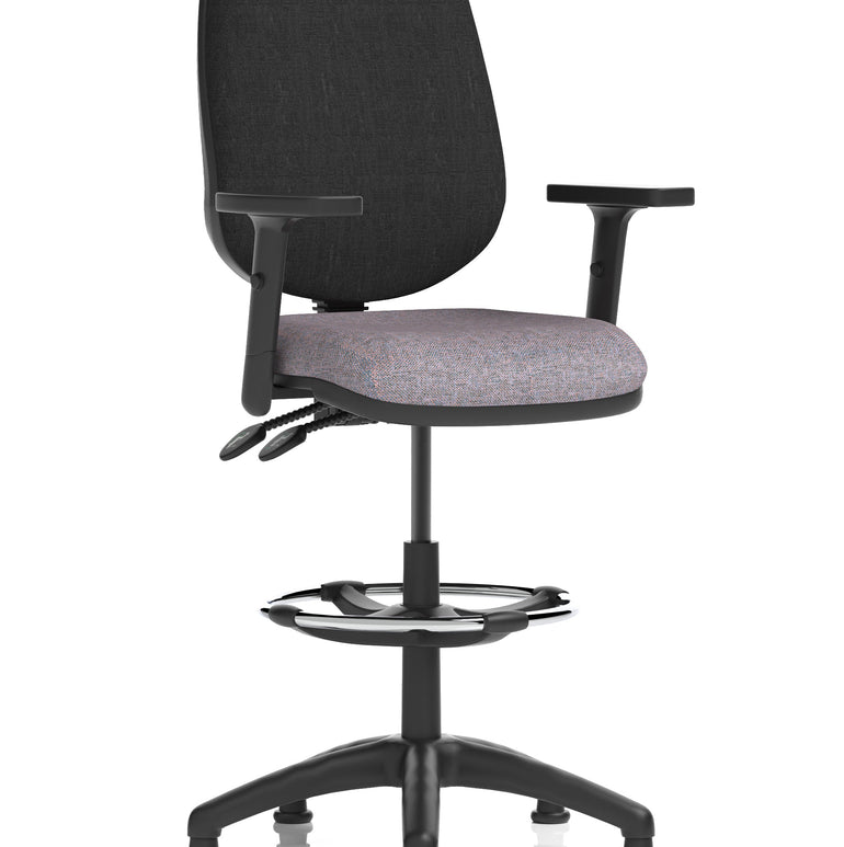 Eclipse Plus II Task Operator Office Chair with Hi Rise Draughtsman Kit