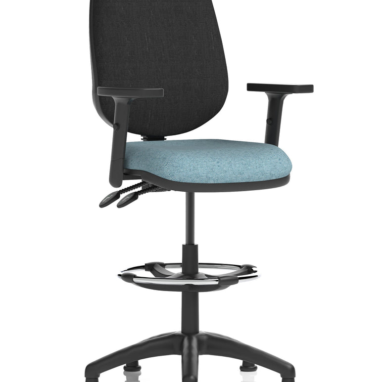 Eclipse Plus II Task Operator Office Chair with Hi Rise Draughtsman Kit