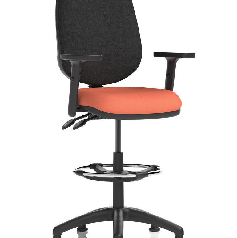Eclipse Plus II Task Operator Office Chair with Hi Rise Draughtsman Kit