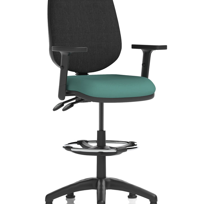 Eclipse Plus II Task Operator Office Chair with Hi Rise Draughtsman Kit