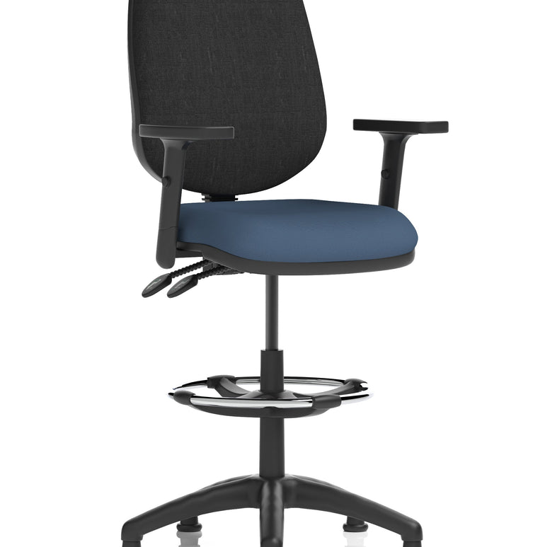 Eclipse Plus II Task Operator Office Chair with Hi Rise Draughtsman Kit