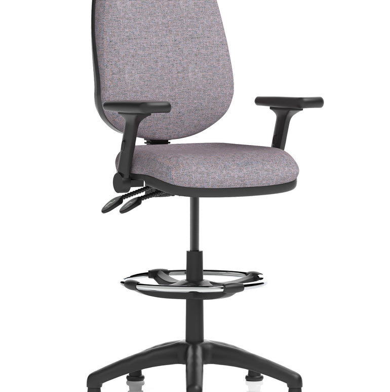 Eclipse Plus II Task Operator Office Chair with Hi Rise Draughtsman Kit