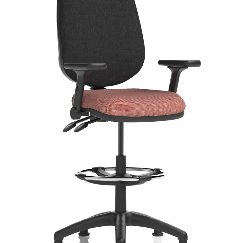 Eclipse Plus II Task Operator Office Chair with Hi Rise Draughtsman Kit