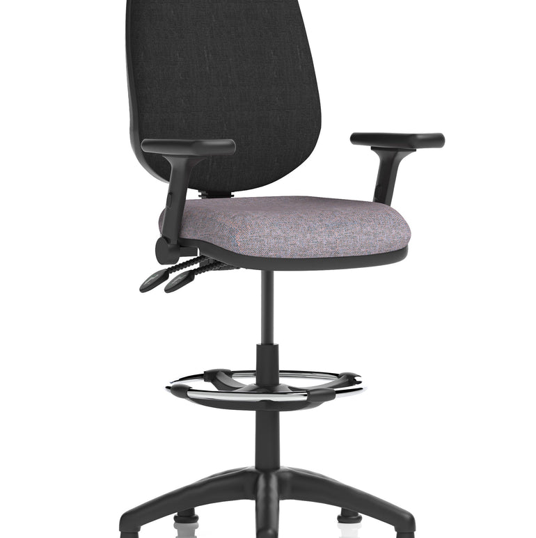 Eclipse Plus II Task Operator Office Chair with Hi Rise Draughtsman Kit