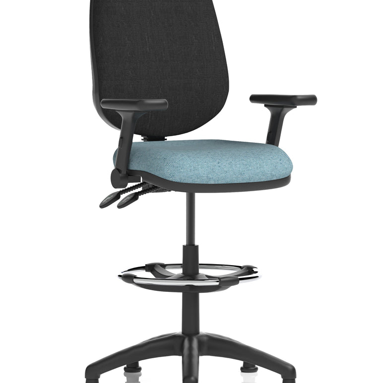 Eclipse Plus II Task Operator Office Chair with Hi Rise Draughtsman Kit