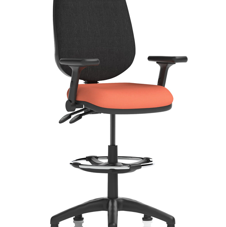 Eclipse Plus II Task Operator Office Chair with Hi Rise Draughtsman Kit