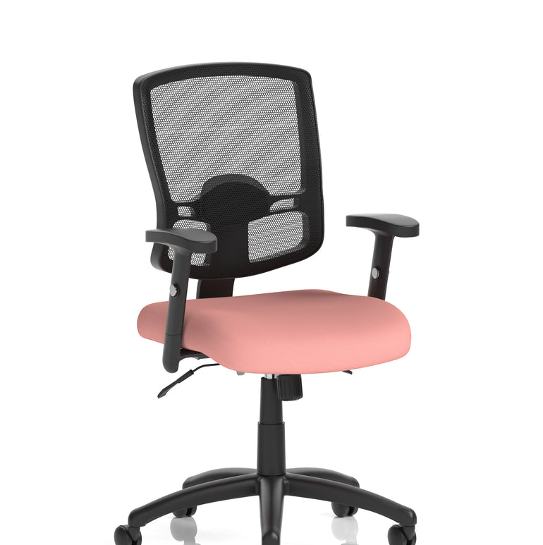 Portland II Medium Mesh Back Task Operator Office Chair with Arms