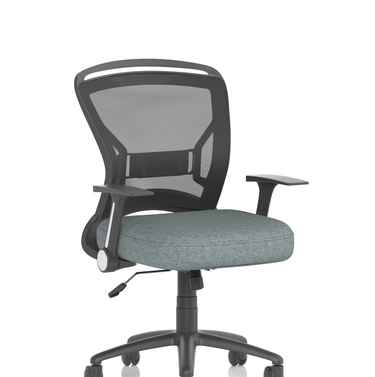 Zeus Medium Mesh Back Task Operator Office Chair with Arms