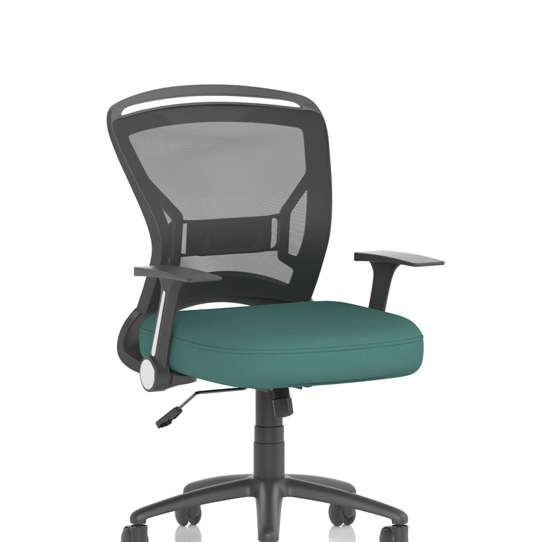 Zeus Medium Mesh Back Task Operator Office Chair with Arms