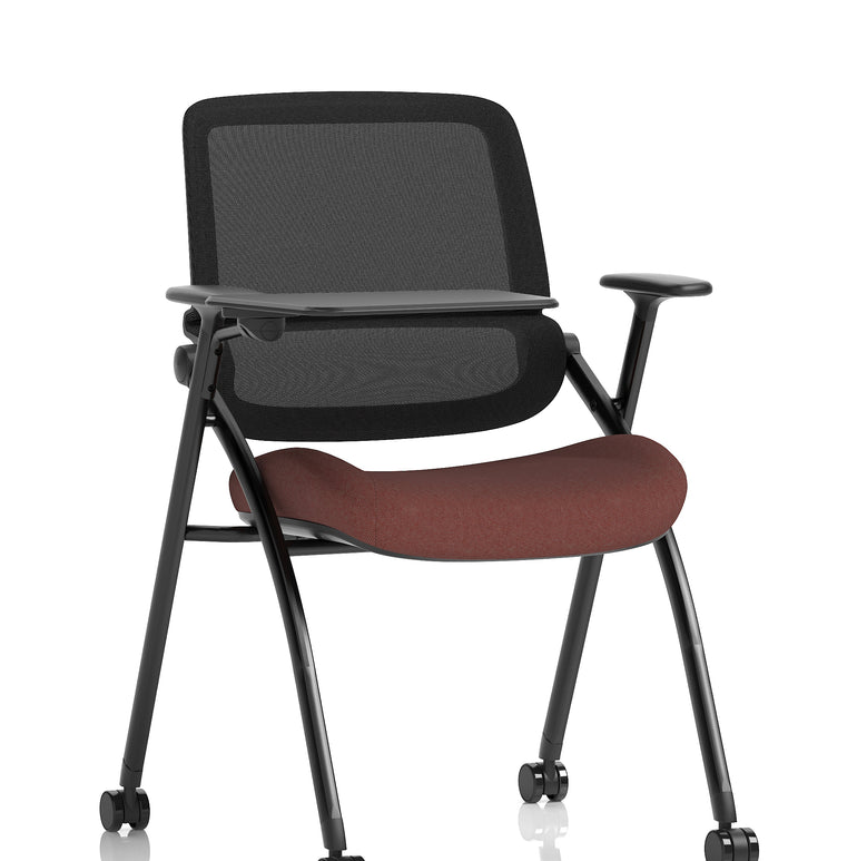 Capra Mesh Back Folding Office Training Chair With Sliding Arms