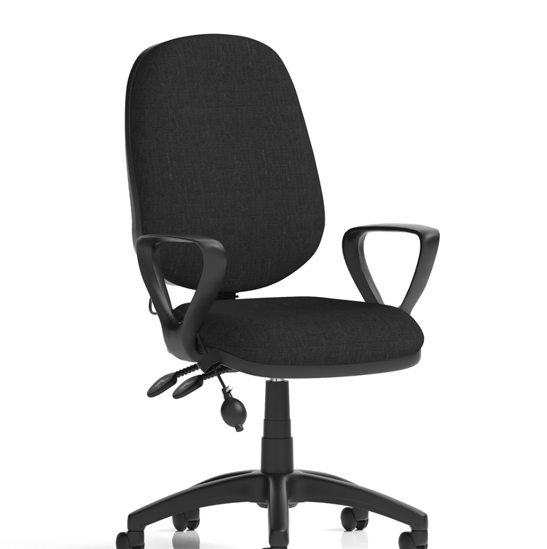 Eclipse Plus II Medium Back Task Operator Office Chair With Pump Lumbar